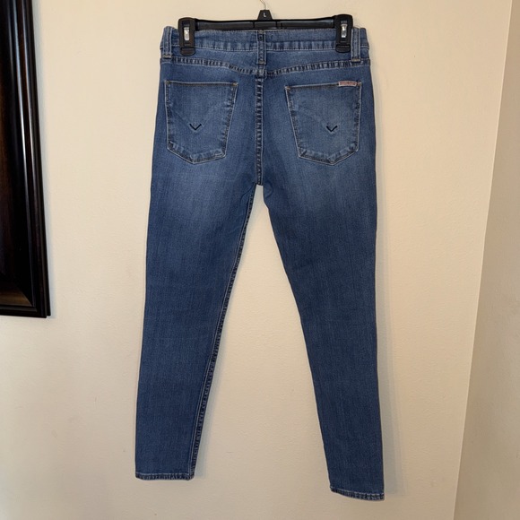 Hudson Women's 27 Skinny Jeans Blue Medium Wash High Rise Ankle Denim 28" Inseam - Picture 5 of 7